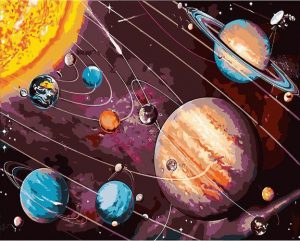 Solar System Paint By Numbers