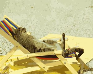 Cat Relaxing Paint By Numbers