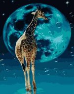 Full Moon Giraffe Paint By Numbers