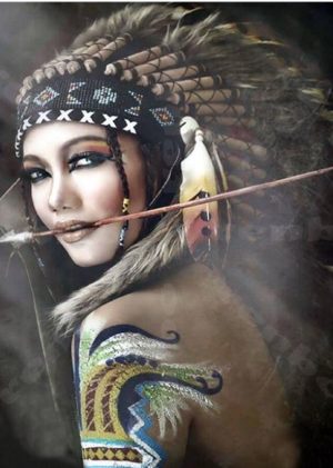 Native American Woman Paint By Numbers