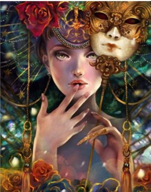 Woman With Masks Paint By Numbers