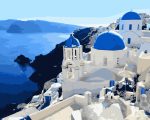 Santorini Greece Island Paint By Numbers