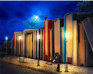 Books City Paint By Numbers