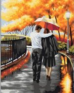 Couple Walking In Park Paint By Numbers