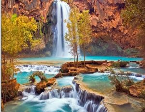 Waterfall Rock Paint By Numbers