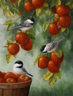 Apple Tree And Birds Paint By Numbers