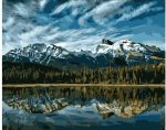 Alberta Snowy Mountains Paint By Numbers