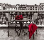 Red Roses Bouquet On Table Paint By Numbers