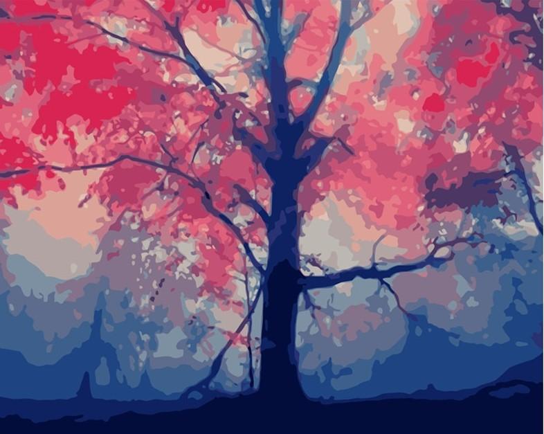 Woods In The Fog Paint By Numbers