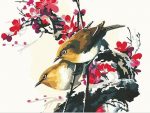 Sparrows On Branch Paint By Numbers