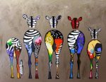 Zebra Family Paint By Numbers