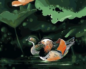 Mandarin Duck Paint By Numbers
