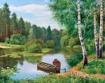 Forest Lake Boats Paint By Numbers