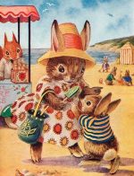 Rabbits In Beach Paint By Numbers