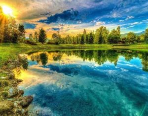 Lake Scenery Paint By Numbers