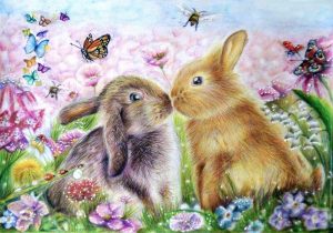 Lovers Rabbit Paint By Numbers