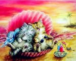 Kittens In Shell Paint By Numbers