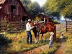Cowboy And Son Paint By Numbers