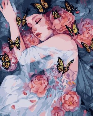 Butterfly Girl Paint By Numbers