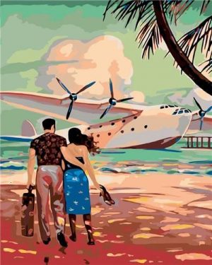 Travel By Seaplane Paint By Numbers