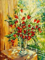 Strawberries In Glass Paint By Numbers