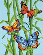 Bamboo Butterflies Paint By Numbers