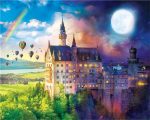 Night And Day Neuschwanstein Castle Paint By Numbers
