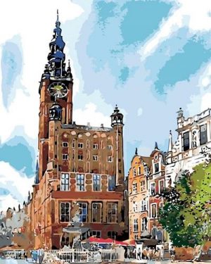 Town Hall Tower Paint By Numbers