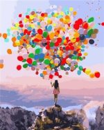 Girl With Balloons Paint By Numbers