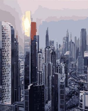 Dubai Cityscape Paint By Numbers