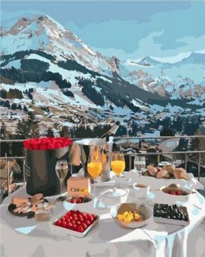 Breakfast In The Alps Paint By Numbers