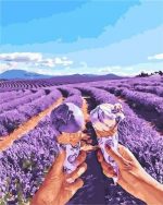Lavender And Ice Cream Paint By Numbers