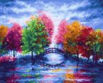 Colorful Trees Paint By Numbers