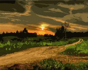 Sunset Countryside Paint By Numbers