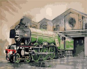 The Flying Scotsman Steam Paint By Numbers