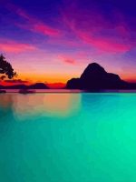 Sunrise On Lake Paint By Numbers