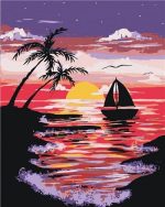 Sailboats In The Sunset Paint By Numbers