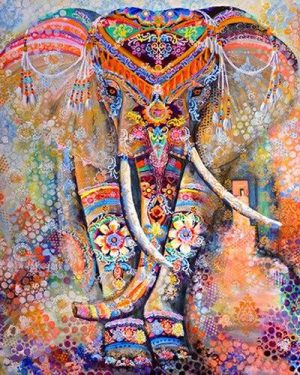 Bohemian Elephant Paint By Numbers