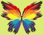 Rainbow Butterfly Paint By Numbers