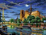 Paris Seine River Paint By Numbers