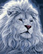 White Lion Paint By Numbers