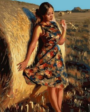 Harvest Girl paint by numbers
