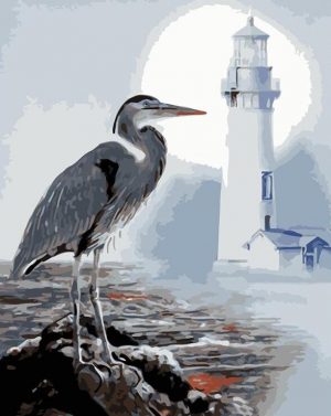 Heron Bird Paint By Numbers