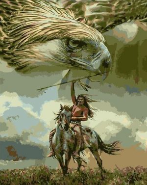 The Eagle Warrior People Paint By Numbers