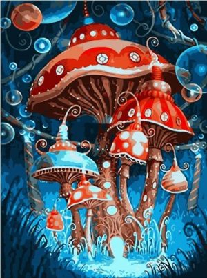 The Magic Mushroom Cartoon and Animation Paint By Numbers