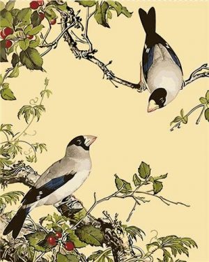 Birds On Branch Paint By Numbers