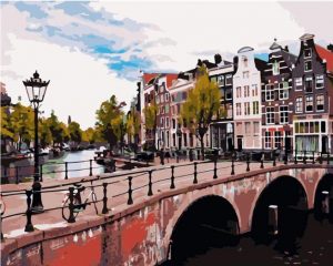 Stone Bridge Amsterdam Paint By Numbers