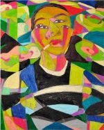 Abstract Woman Smoking Paint By Numbers