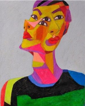 Abstract Woman Faces Paint By Numbers