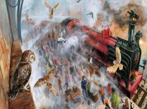 Owls on Station Birds Paint By Numbers